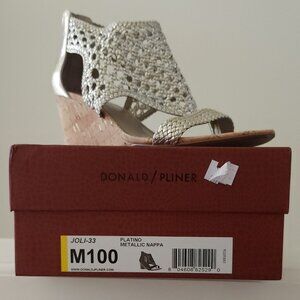 Donald Pliner Gold Sandals, Size 10